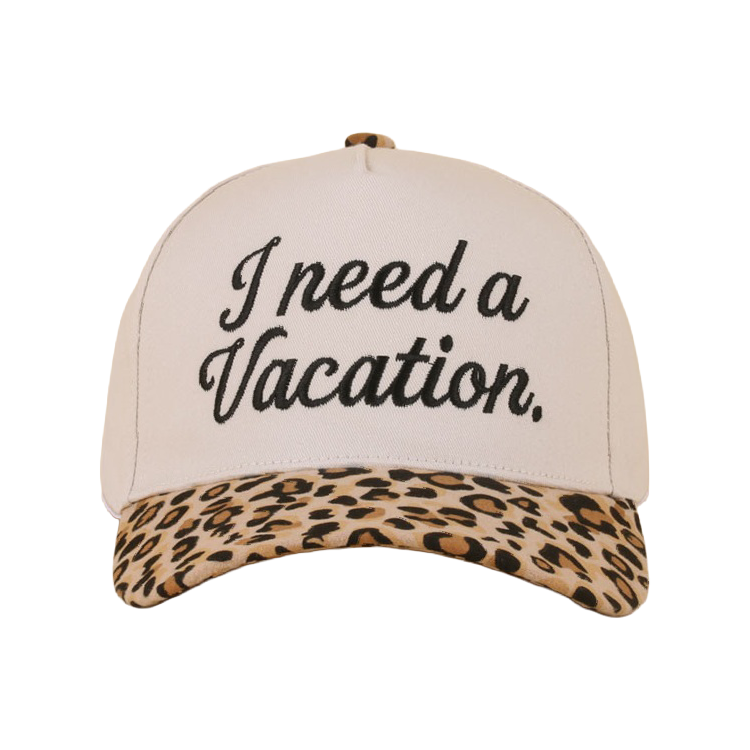 Zenana Cap Two Tone Leopard Print - I need a Vacation