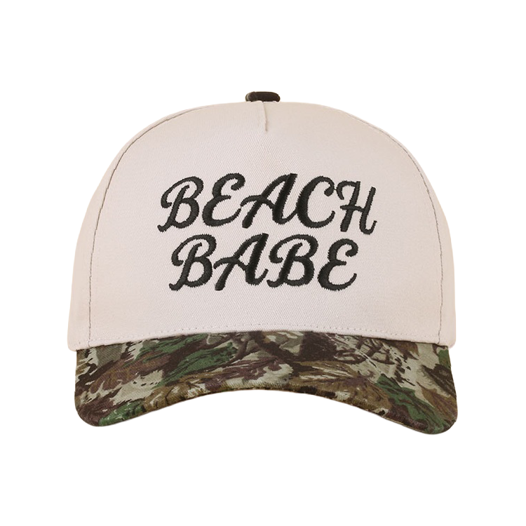 Zenana Cap Two Tone Beach Babe Camo