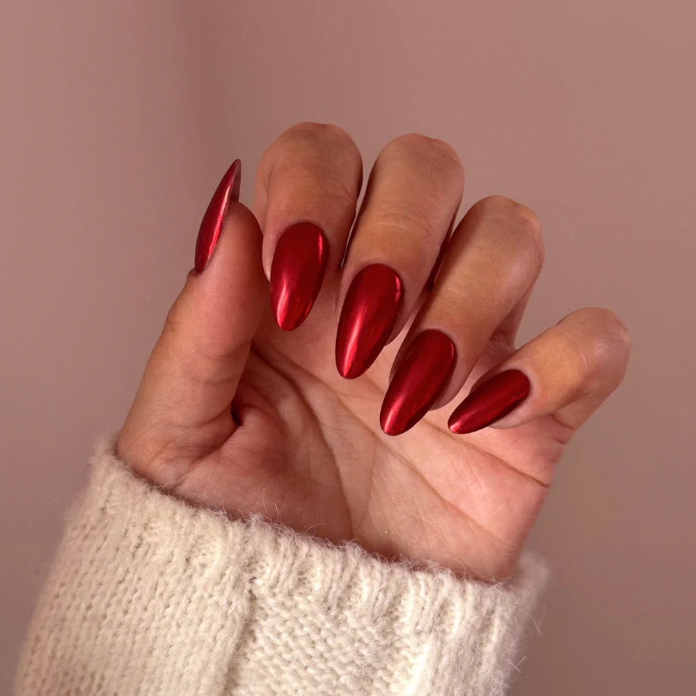 Glitterbels Pressed Chrome Powder 0.194 oz. - Ruby Mirror Glitterbels