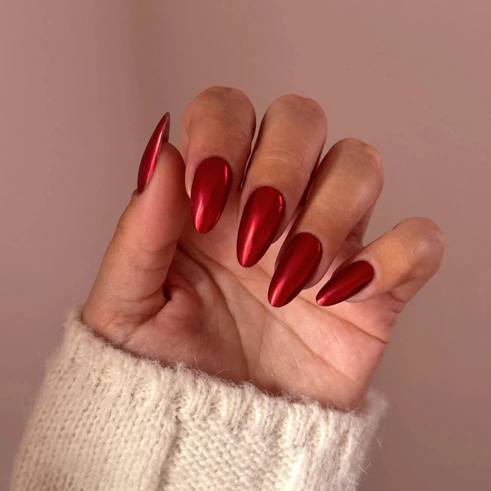 Glitterbels Pressed Chrome Powder 0.194 oz. - Ruby Mirror Glitterbels