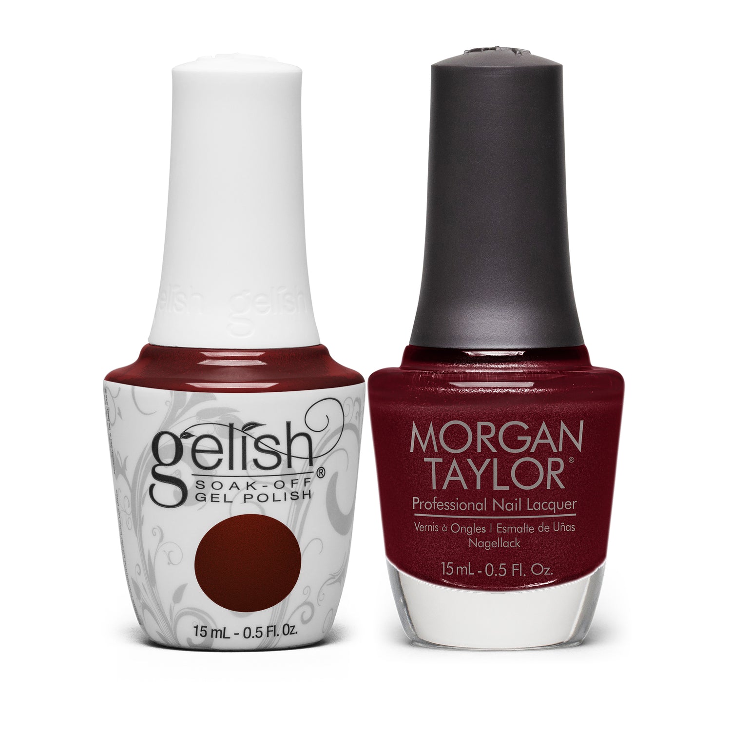 Gelish & Morgan Taylor Combo Reddy To Jingle 0.5 oz.