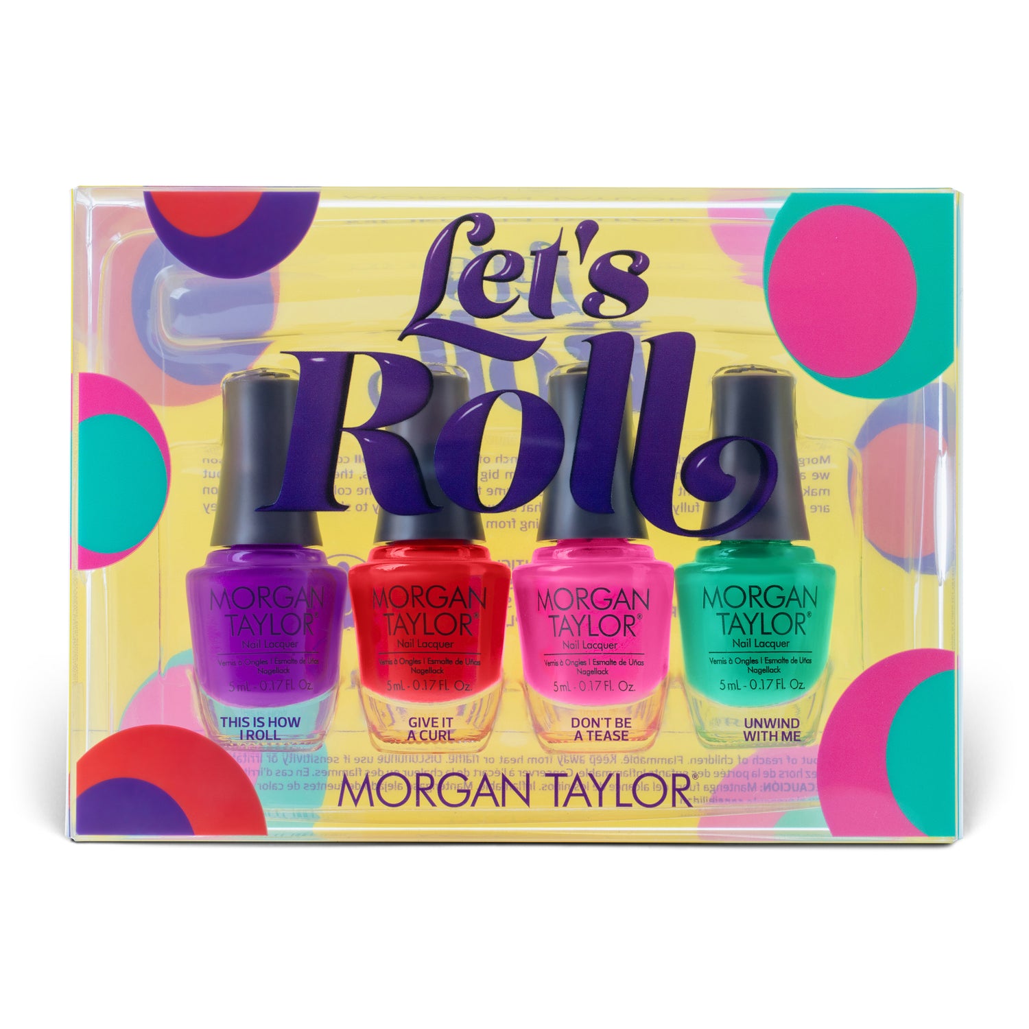 Morgan Taylor Nail Lacquer Let's Roll Collection - 4 Piece Mini Pack - PinkPro Beauty Supply