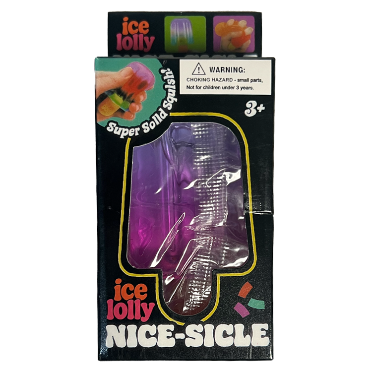 Squishy Popsicle Stress Relief Purple/Pink 1 Pack