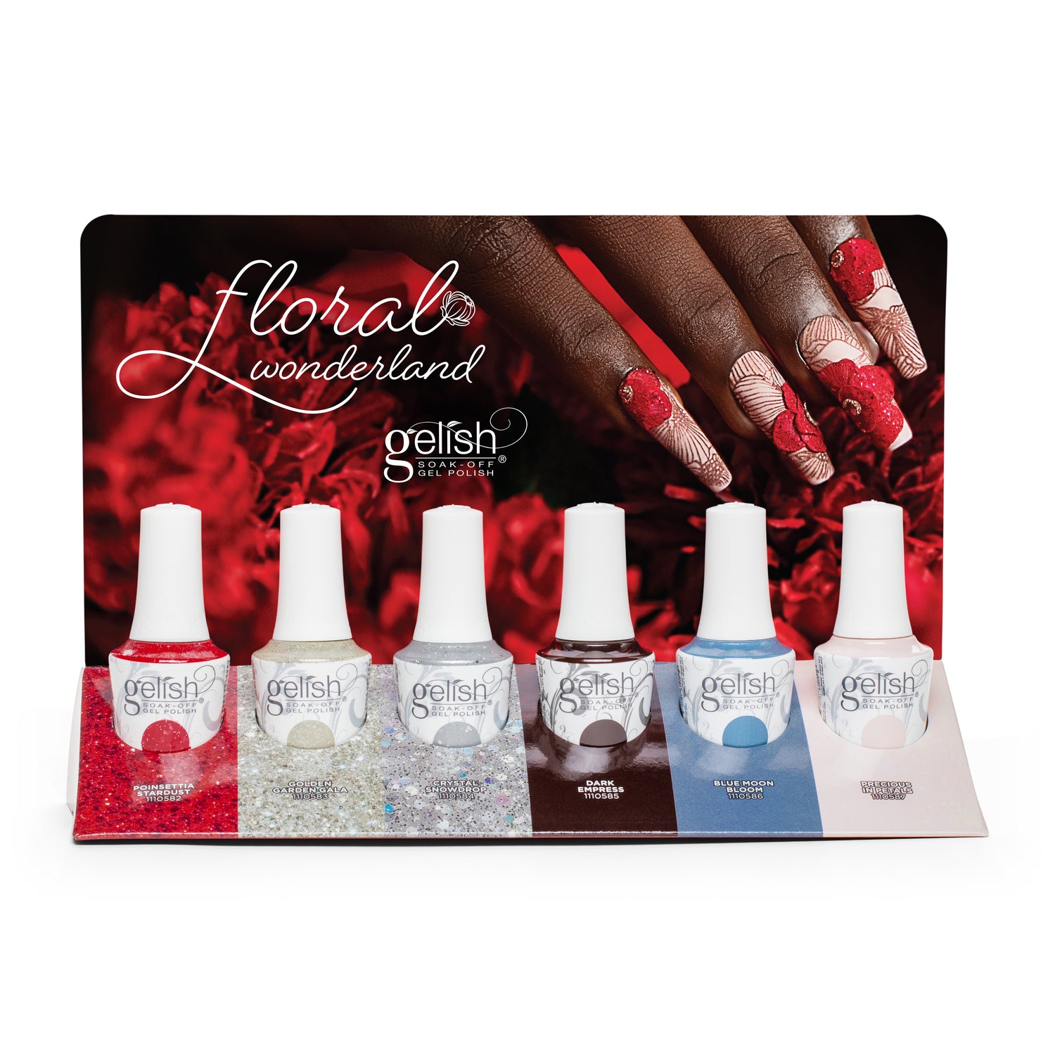 Gelish Soak-Off Gel Polish Floral Wonderland Collection - 6 Piece Display