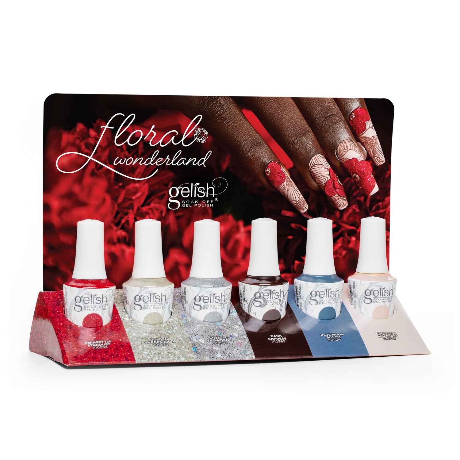 Gelish Soak-Off Gel Polish Floral Wonderland Collection - 6 Piece Display