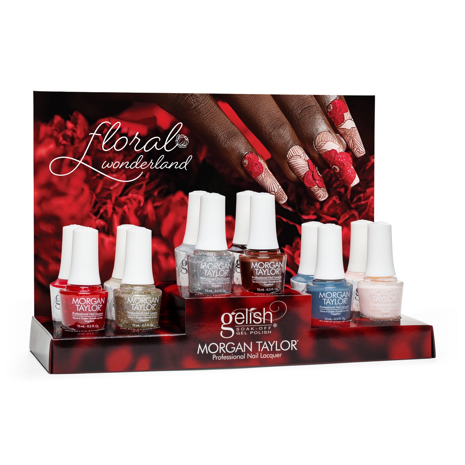 Gelish/Morgan Taylor Floral Wonderland Collection Mixed - 12 Piece Display