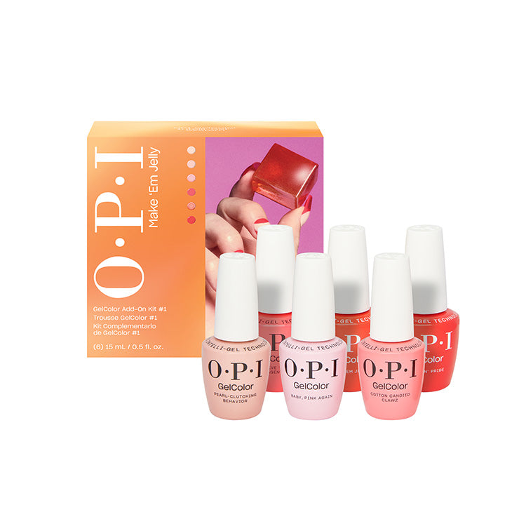 OPI Intelli-Gel GelColor Make 'Em Jelly Collection - Add-On Kit #1 - PinkPro Beauty Supply