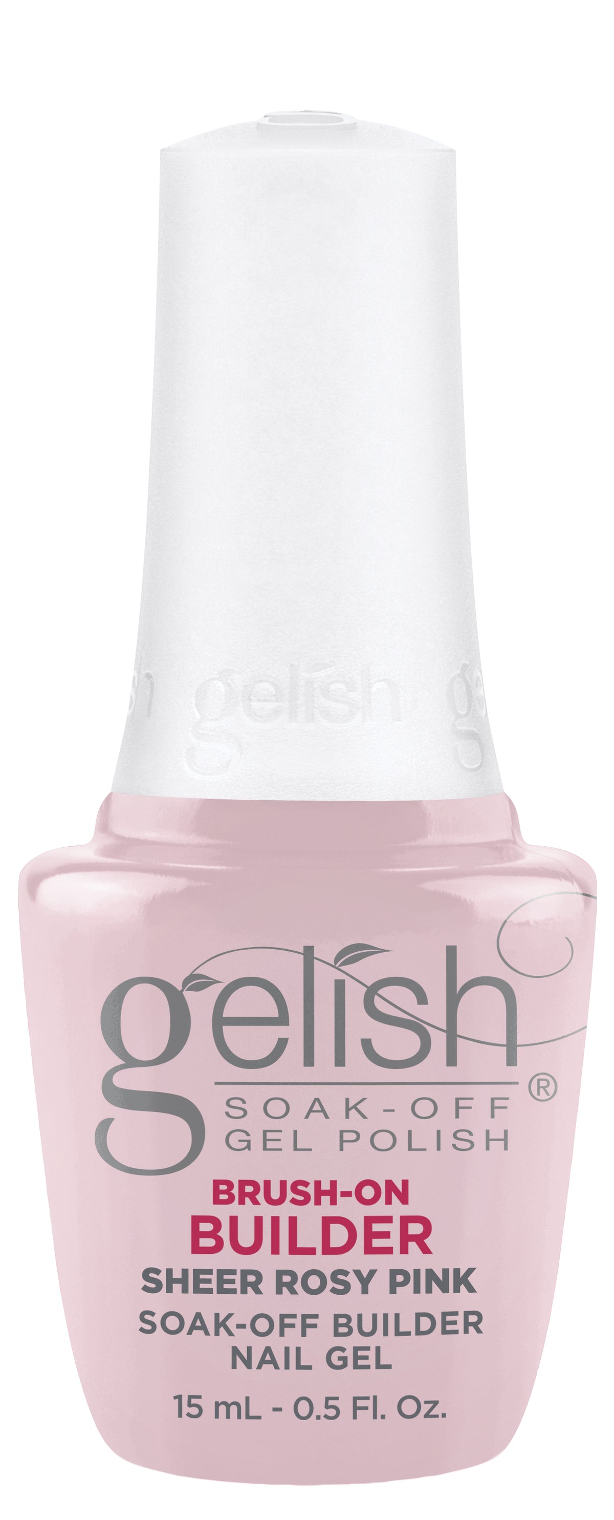 Gelish Hema-Free Brush-On Builder Sheer Rosy Pink .5 oz