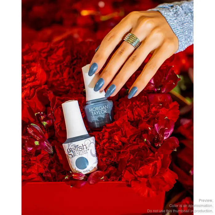 Gelish & Morgan Taylor Duo Floral Wonderland - Blue Moon Bloom .5 oz.