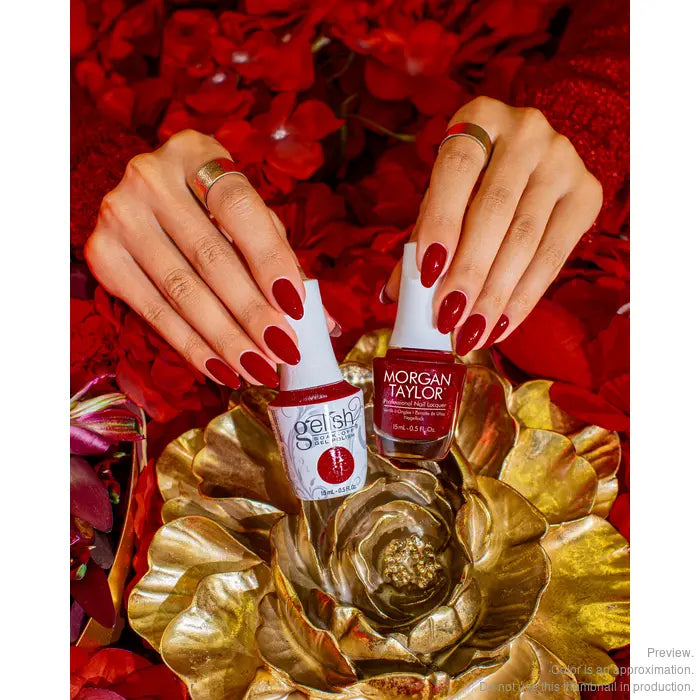 Gelish & Morgan Taylor Trio Floral Wonderland - Poinsettia Stardust