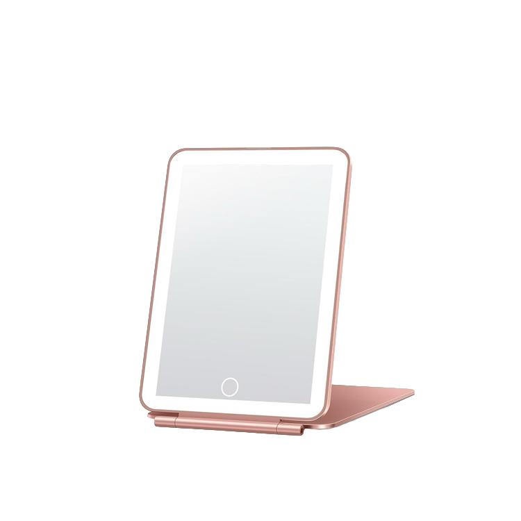 Rechargeable LED Tablet Mirror – Pink