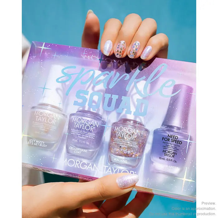 *Pre-Order* Morgan Taylor Nail Lacquer Keep It Juicy Sparkle Squad 4 Pack