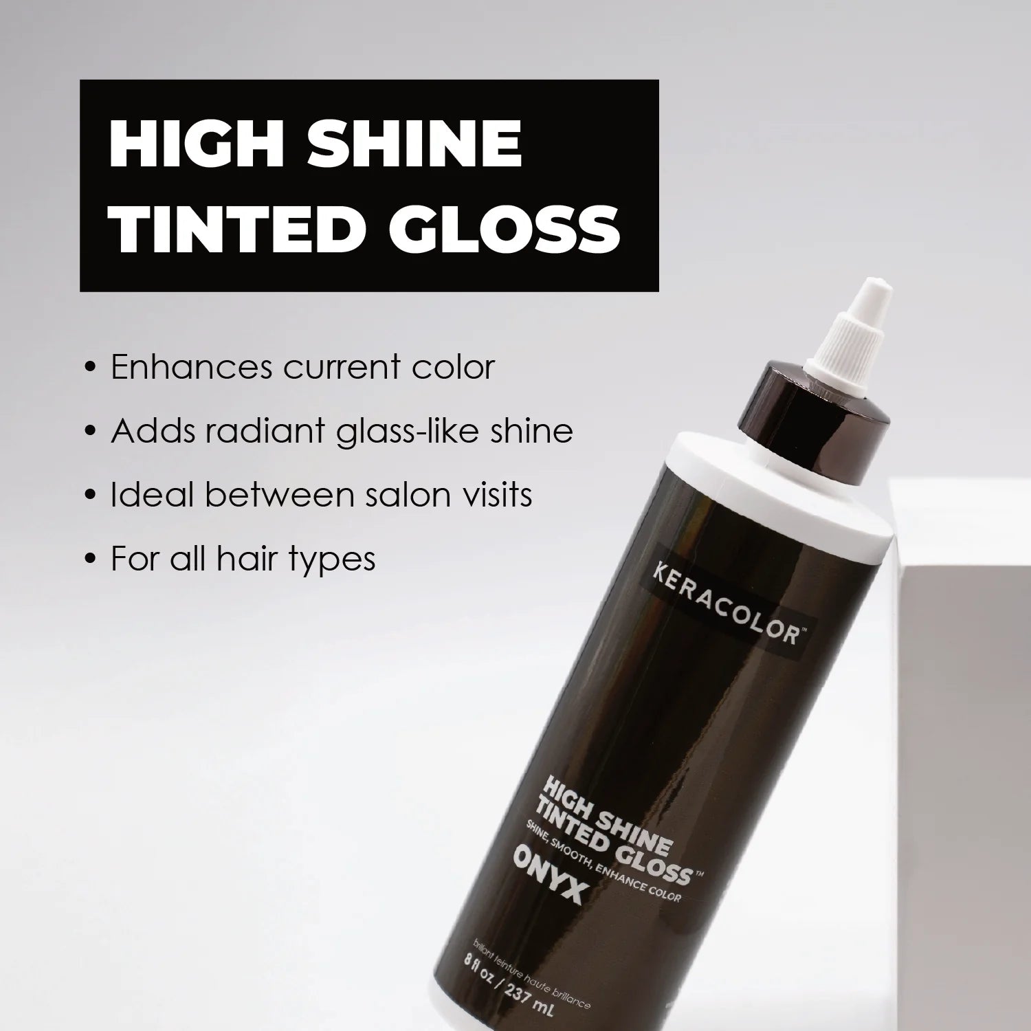 Keracolor High Shine Gloss- Onyx 8 oz