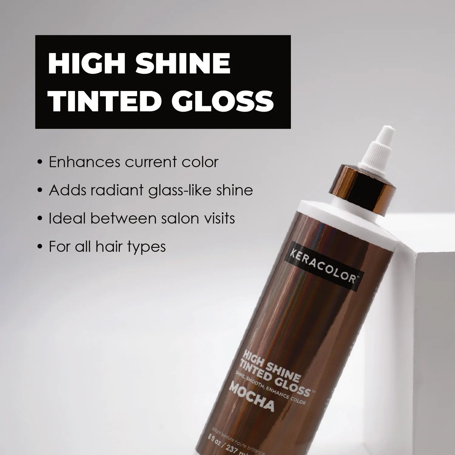 Keracolor High Shine Gloss-Mocha 8 oz