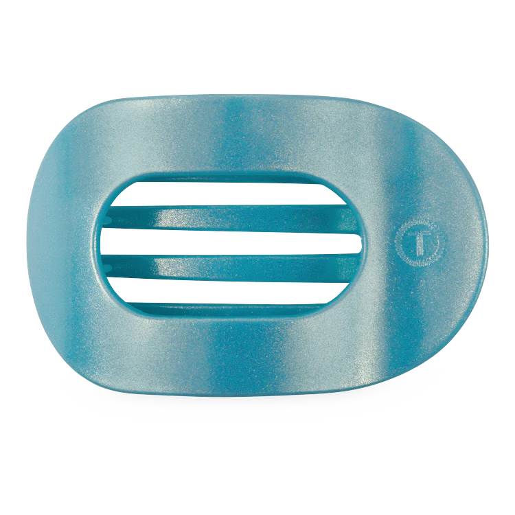 Teleties Flat Blue Seas Hair Clip Large - PinkPro Beauty Supply