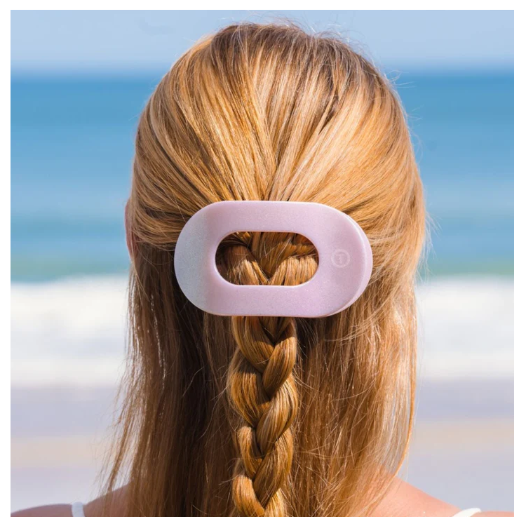 Teleties Flat Harbor Cruise Hair Clip Large - PinkPro Beauty Supply