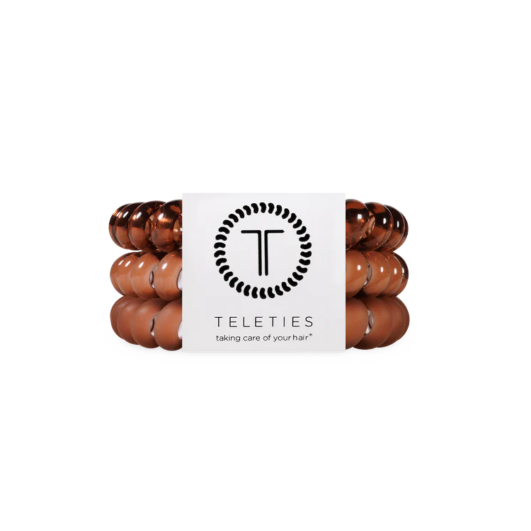 Teleties Large 3 Pack Mocha Mousse - PinkPro Beauty Supply