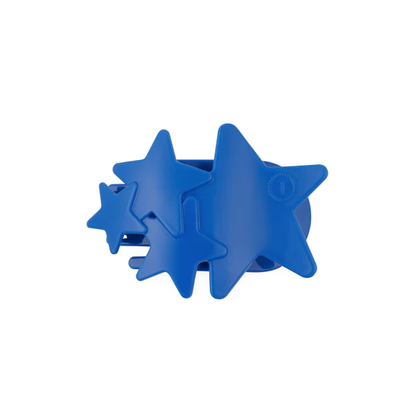 Teleties Flat Clip Medium Blue Shooting Star