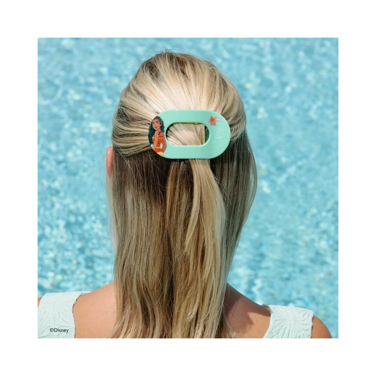 Teleties Small Flat Round Hair Clip - Moana