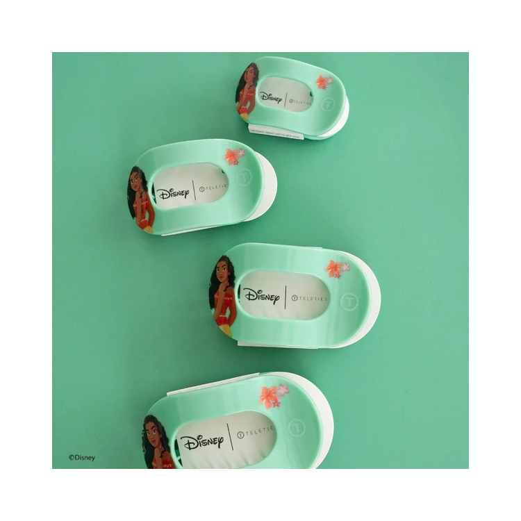 Teleties Small Flat Round Hair Clip - Moana