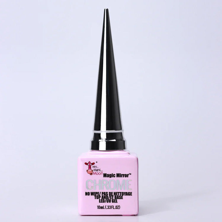 Mini Mani Moo! Moo Gel™ Chrome Top and Base Coat - .33 oz. - PinkPro Beauty Supply