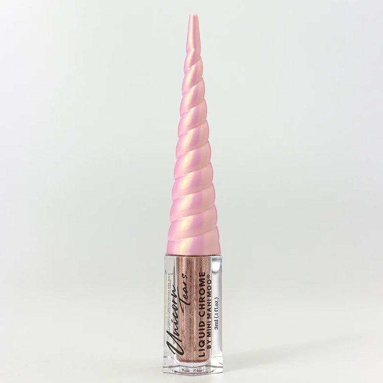 Mini Mani Moo! Unicorn Tears Liquid Chrome - Rose Gold 0.1 oz. - PinkPro Beauty Supply