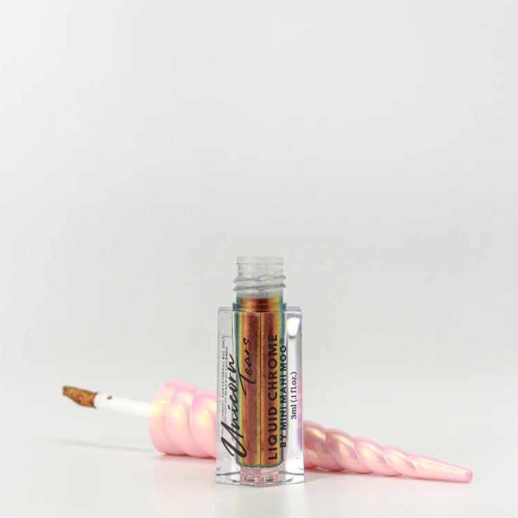Mini Mani Moo! Unicorn Tears Liquid Chrome - Chestnut Forest 0.1 oz. - PinkPro Beauty Supply