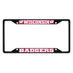 Fanmats Wisconsin Badgers License Plate Frame - Black Fanmats