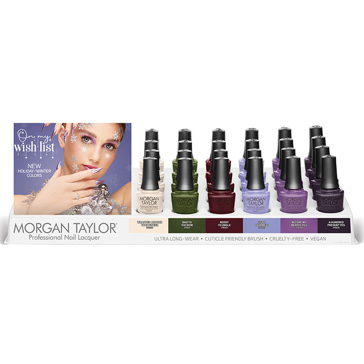 Morgan Taylor Nail Lacquer On My Wish List 24 Piece Display
