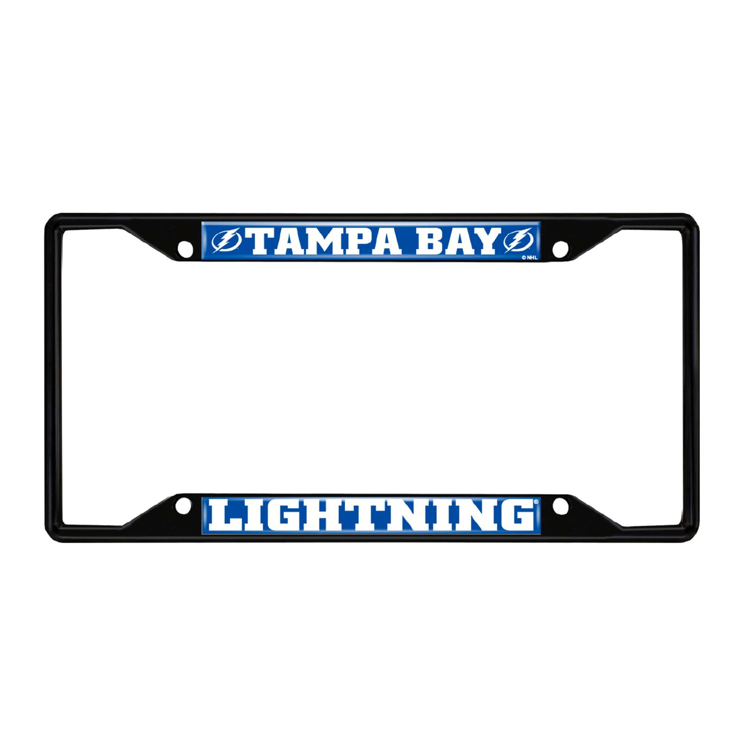 Fanmats NHL Tampa Bay Lightning License Plate Frame - Black Fanmats