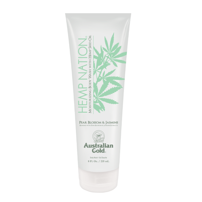 Australian Gold Hemp Nation Pear Blossom & Jasmine Body Wash - 8 oz. - PinkPro Beauty Supply