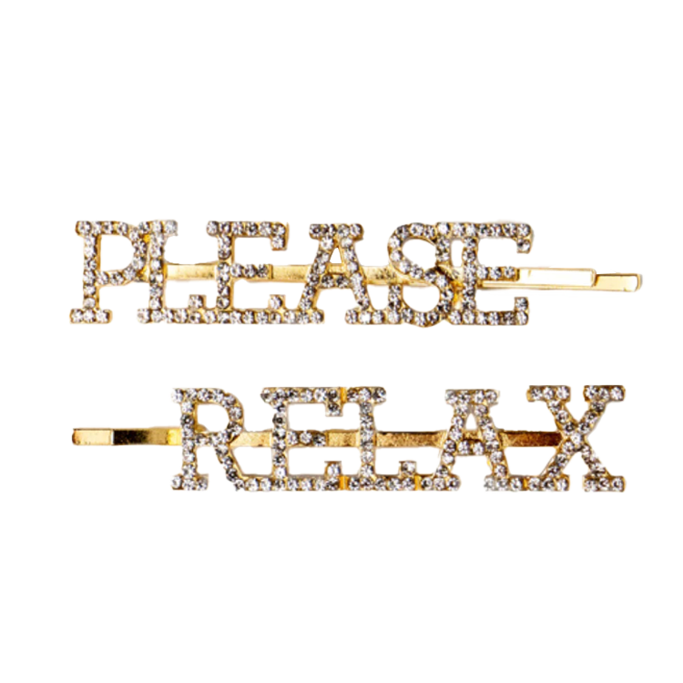 Olivia Moss Hair Pins - 2 Piece Please Relax - PinkPro Beauty Supply
