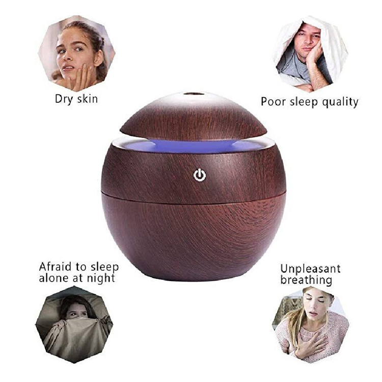 Mini Diffuser Ultrasonic Aroma - Dark Wood - PinkPro Beauty Supply