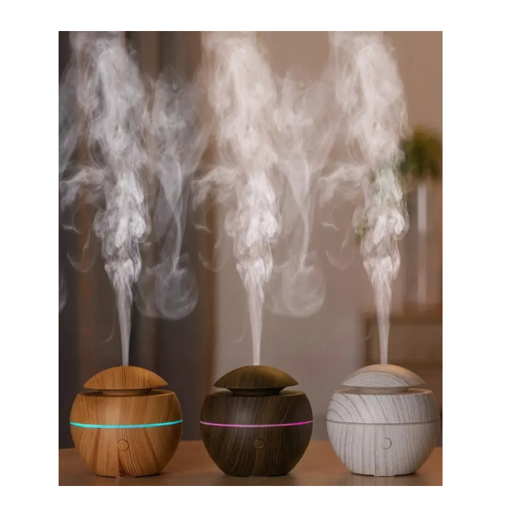 Mini Diffuser Ultrasonic Aroma - Light Wood - PinkPro Beauty Supply