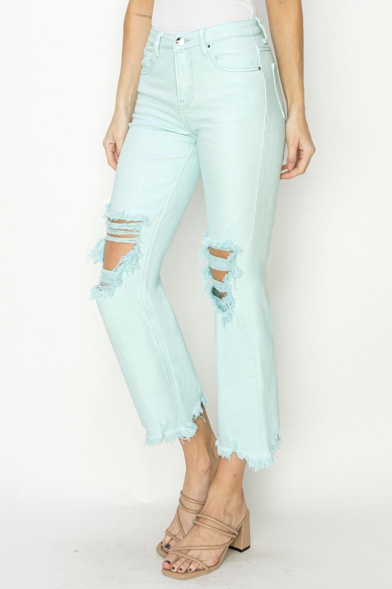 Risen Pants High Rise Straight - Mint - PinkPro Beauty Supply