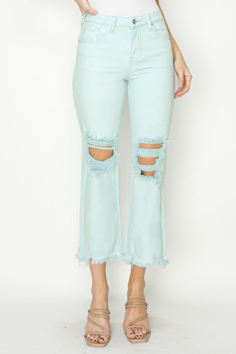 Risen Pants High Rise Straight - Mint - PinkPro Beauty Supply