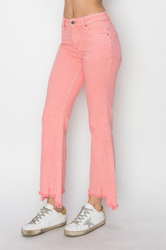 Risen Pants Midrise Straight - Flamingo - PinkPro Beauty Supply