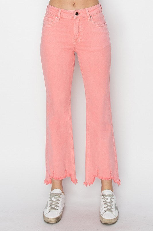 Risen Pants Midrise Straight - Flamingo - PinkPro Beauty Supply