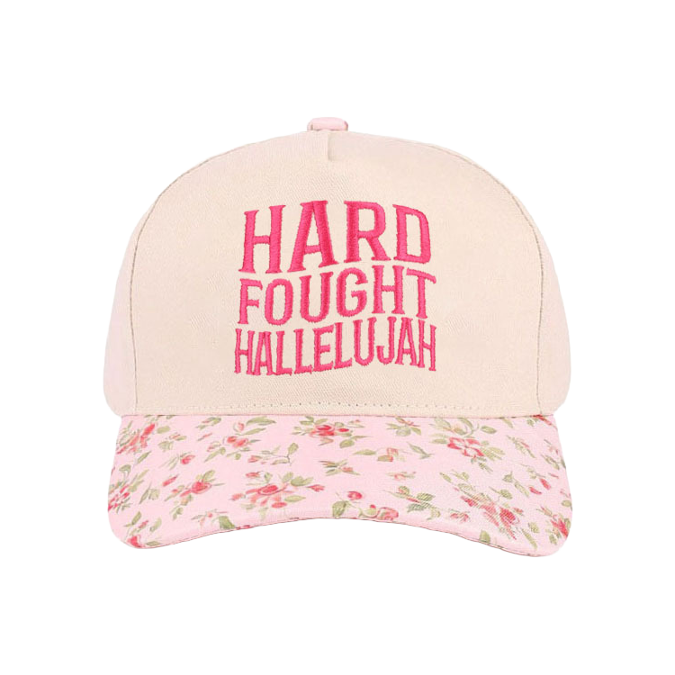 Cap Two Tone Hard Fought Hallelujah Floral