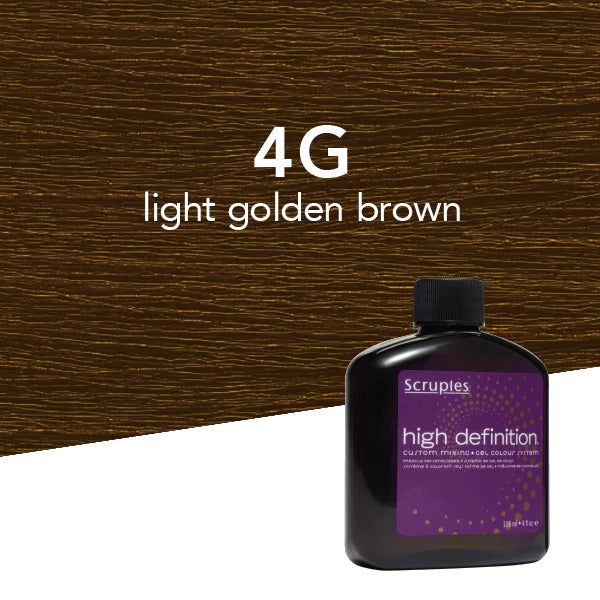 Scruples High Def Custom Mixing Gel Color - 4G Light Gold Brown Base 4 oz. - PinkPro Beauty Supply