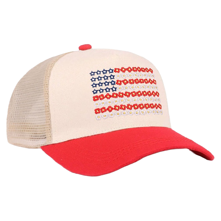 Cap Two Tone Flag Red