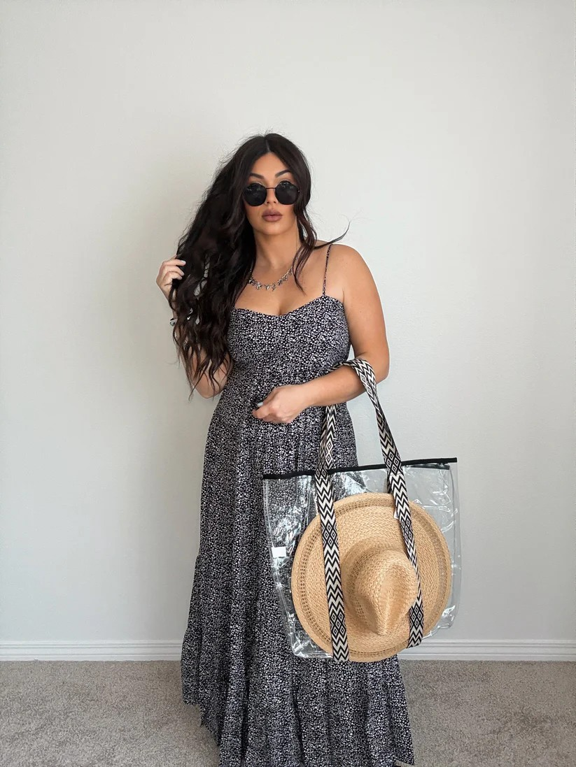 Bolsa de transporte para sombrero transparente