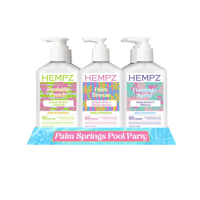 Hempz Palm Springs Pool Party Display