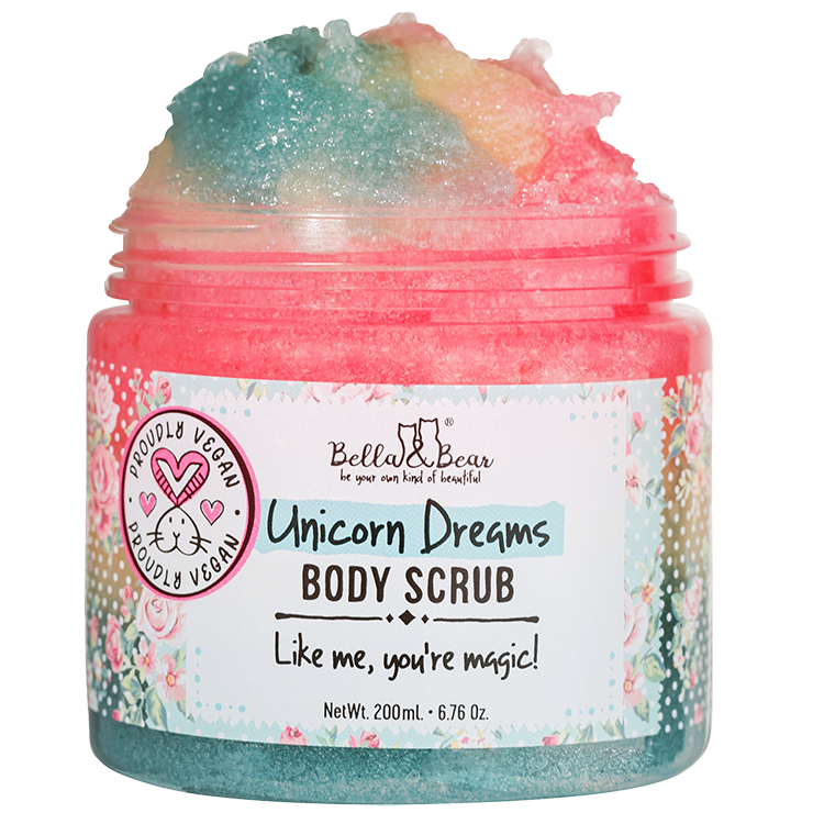 Bella & Bear Body Scrub Unicorn 6.7 oz. - PinkPro Beauty Supply