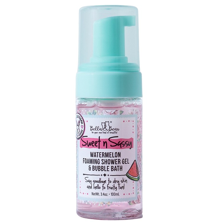Bella & Bear Foaming Bath Watermelon 3.4 oz. - PinkPro Beauty Supply