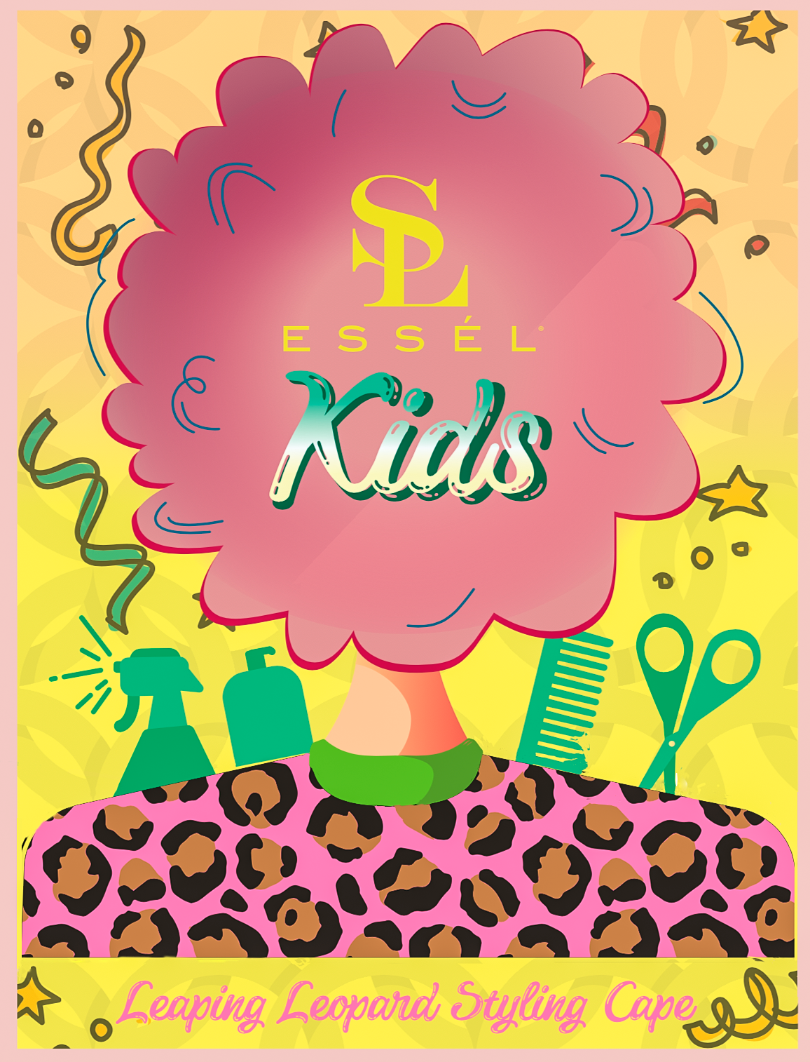 Essel Kid’s Cape Leaping Leopard - Pink