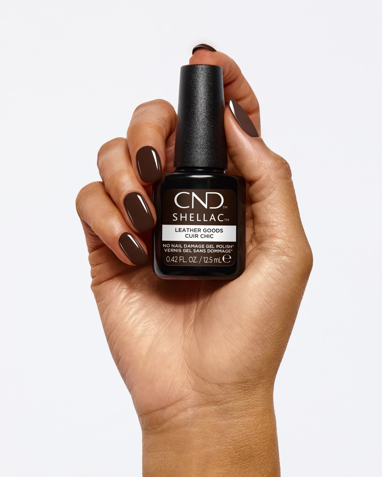 **Pre Order** CND Shellac Color Callback Collection- Leather Goods#454 .42 oz.