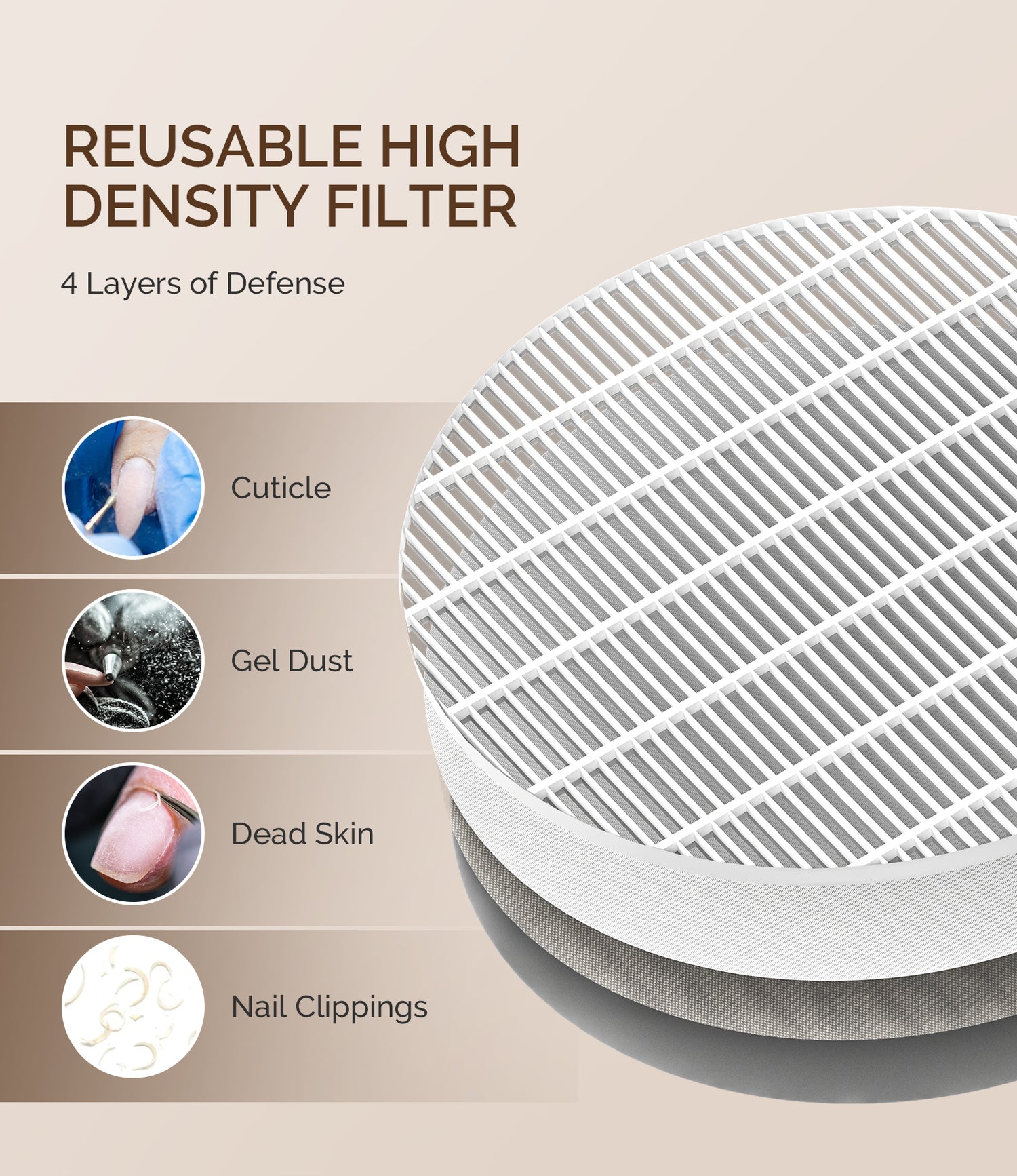 MelodySusie SProF Nail Dust Collector Kit Rechargeable Dust Collector - Purple