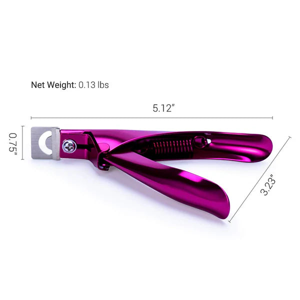 MelodySusie Acrylic Nail Clipper - Plum - PinkPro Beauty Supply
