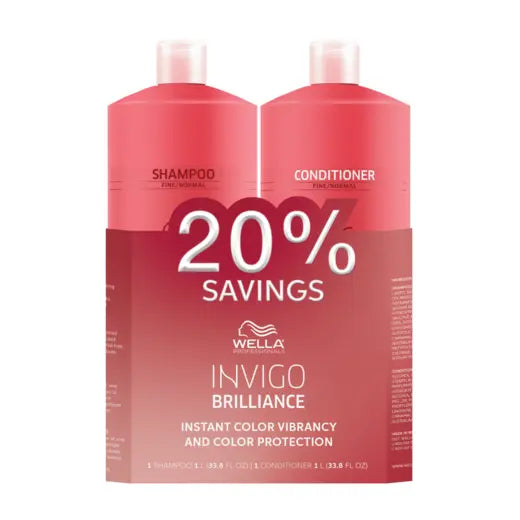 Wella Professionals INVIGO Brilliance Shampoo and Conditioner Liter Duo